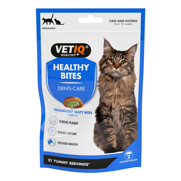 VETIQ Healthy Bites Breath & Dental Cat Treats 65g