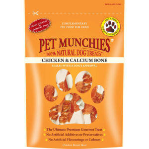 Pet Munchies Natural Dog Treats Chicken & Calcium Bones 100g