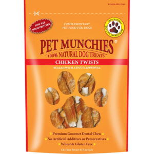 Pet Munchies Natural Dog Treats Chicken Twists