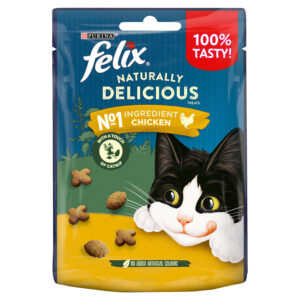 Felix Naturally Delicious Cat Treats Chicken & Catnip 50g