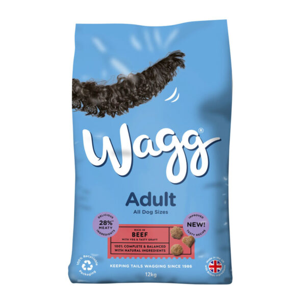 Wagg Complete Dry Dog Food Adult Beef 12kg Rookes Pet Products
