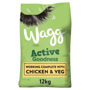 Wagg Complete Dry Dog Food Adult Active Goodness Chicken & Veg 12kg