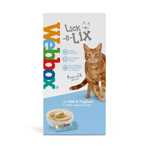 Webbox Lick-e-Lix Yoghurt Cat Treats Milk & Yoghurt 7pk