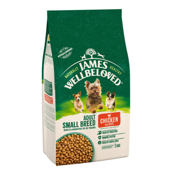 James Wellbeloved Complete Dry Dog Food Adult Small Breed Chicken