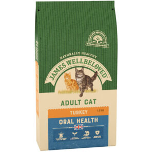 James Wellbeloved Complete Cat Food Adult Oral Health Turkey 1.5kg