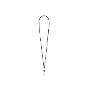 Nylon Whistle Lanyard Black