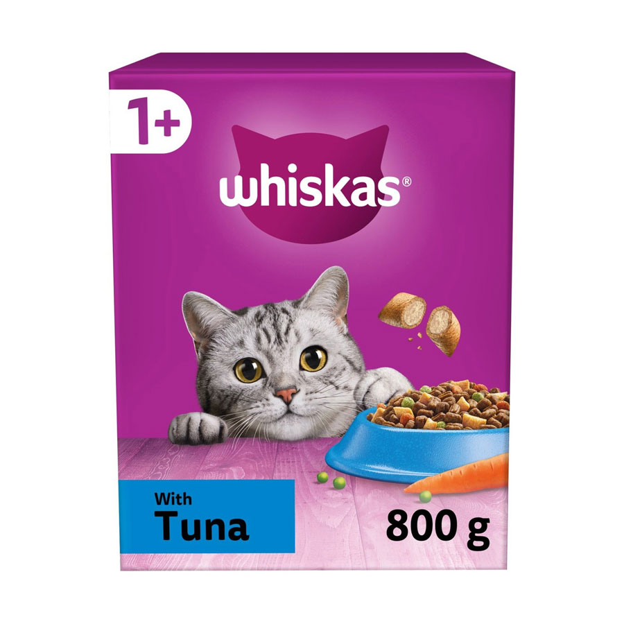 Whiskas Complete Dry Cat Food 1+ Adult Tuna Rookes Pet Products