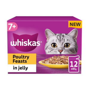 Whiskas Complete Wet Cat Food Pouches 7+ Poultry Feasts in Jelly